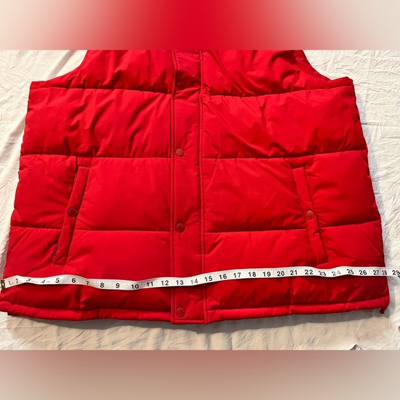 BCBGeneration Women’s XXL Feather Free Red Puffer Vest Like New - Picture 5 of 16